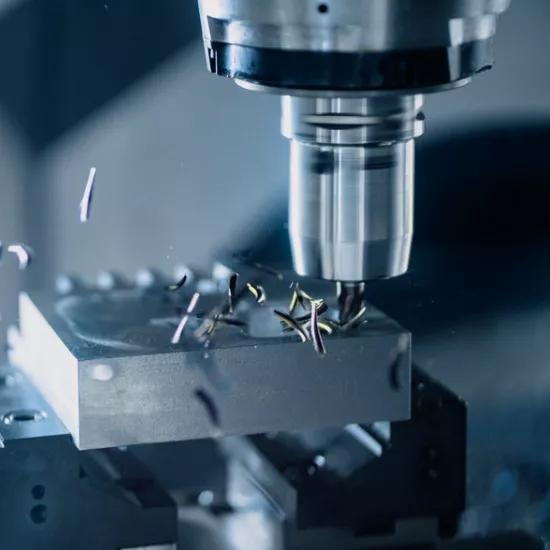 Machining metal part