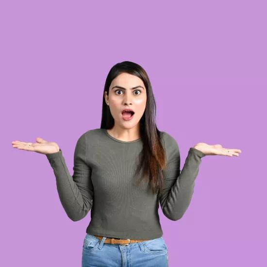 Shocked woman