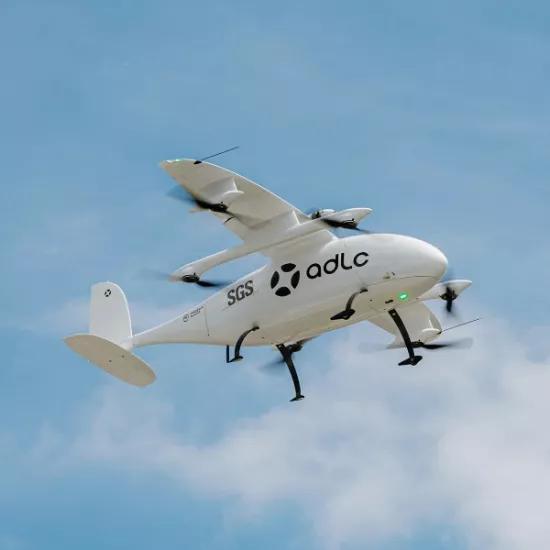 ADLC Drone flying in the sky