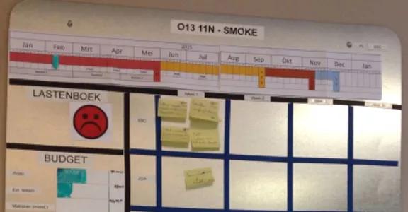 Exception management visueel projectopvolgingsbord
