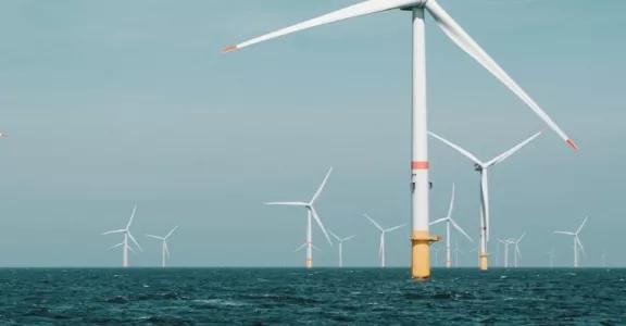 Offshore wind turbines in the North Sea.