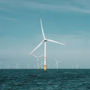Offshore wind turbines in the North Sea.