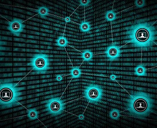 Blockchain network concept