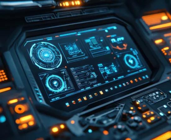 control panel in cockpit